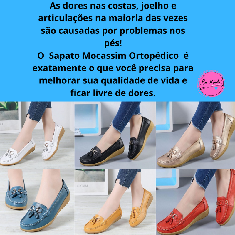 Sapato Mocassim Ortopédico