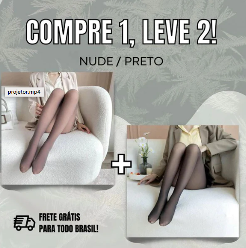 Compre 1 Leve 2 - Meia-Calça Forrada de Lã