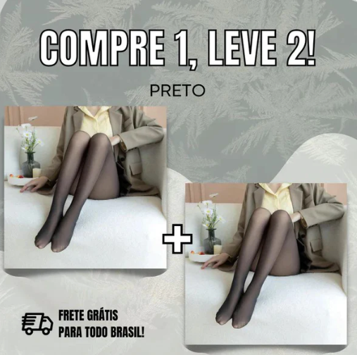 Compre 1 Leve 2 - Meia-Calça Forrada de Lã